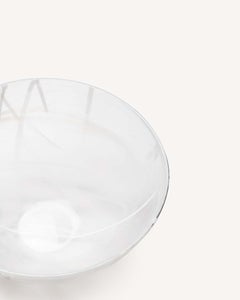 Kosta Boda Contrast Bowl White/White Large