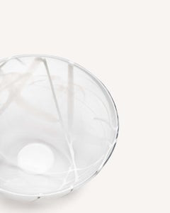 Kosta Boda Contrast Bowl White/White Medium