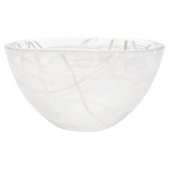 Kosta Boda Contrast Bowl Weiß/Weiß Klein