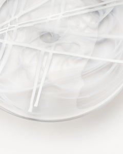 Kosta Boda Plato Contraste Blanco/Blanco