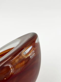 Ciotola in vetro Kosta Boda "Contrast", rosso