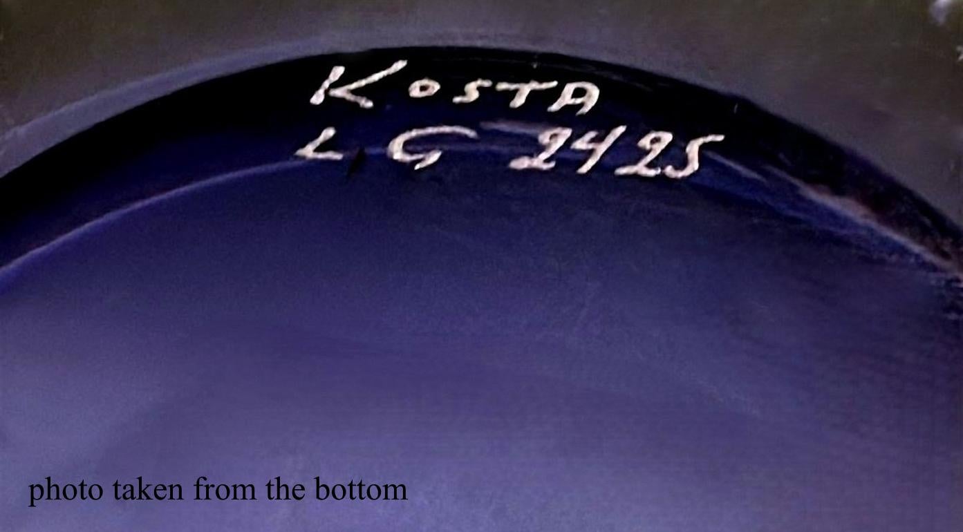 Kosta Boda  Design/One di Vicke Lindstrand  Ciotola di cristallo svedese 