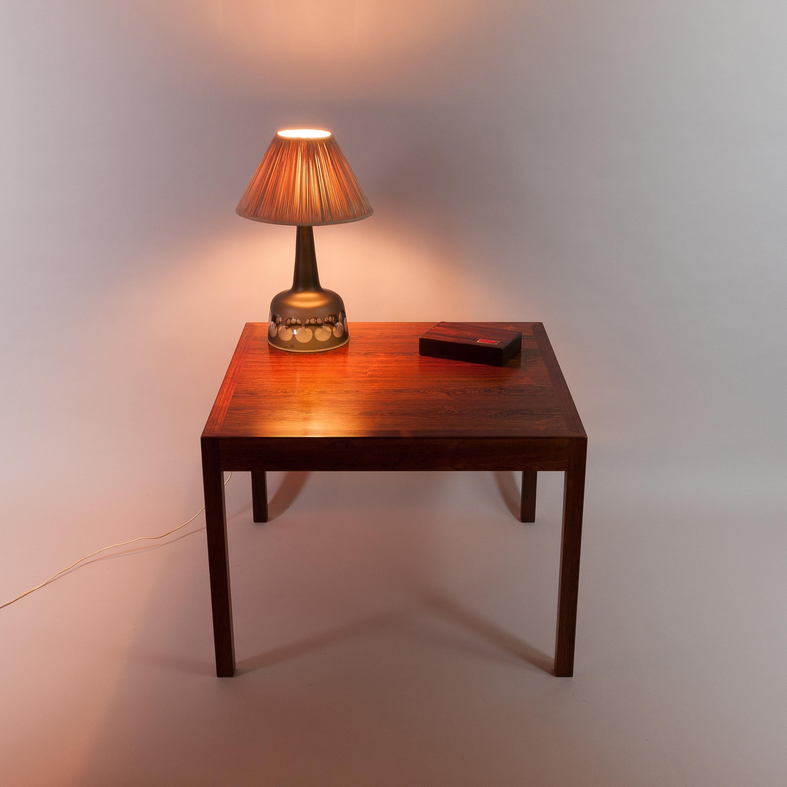 Swedish Kosta Boda Glass Table Lamp by Ove Sandeberg, Sweden, 1960s For Sale