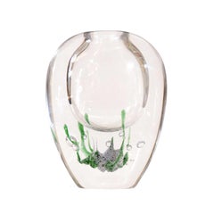 Kosta Boda Glass Vase by Vicke Lindstrand - Seagrass