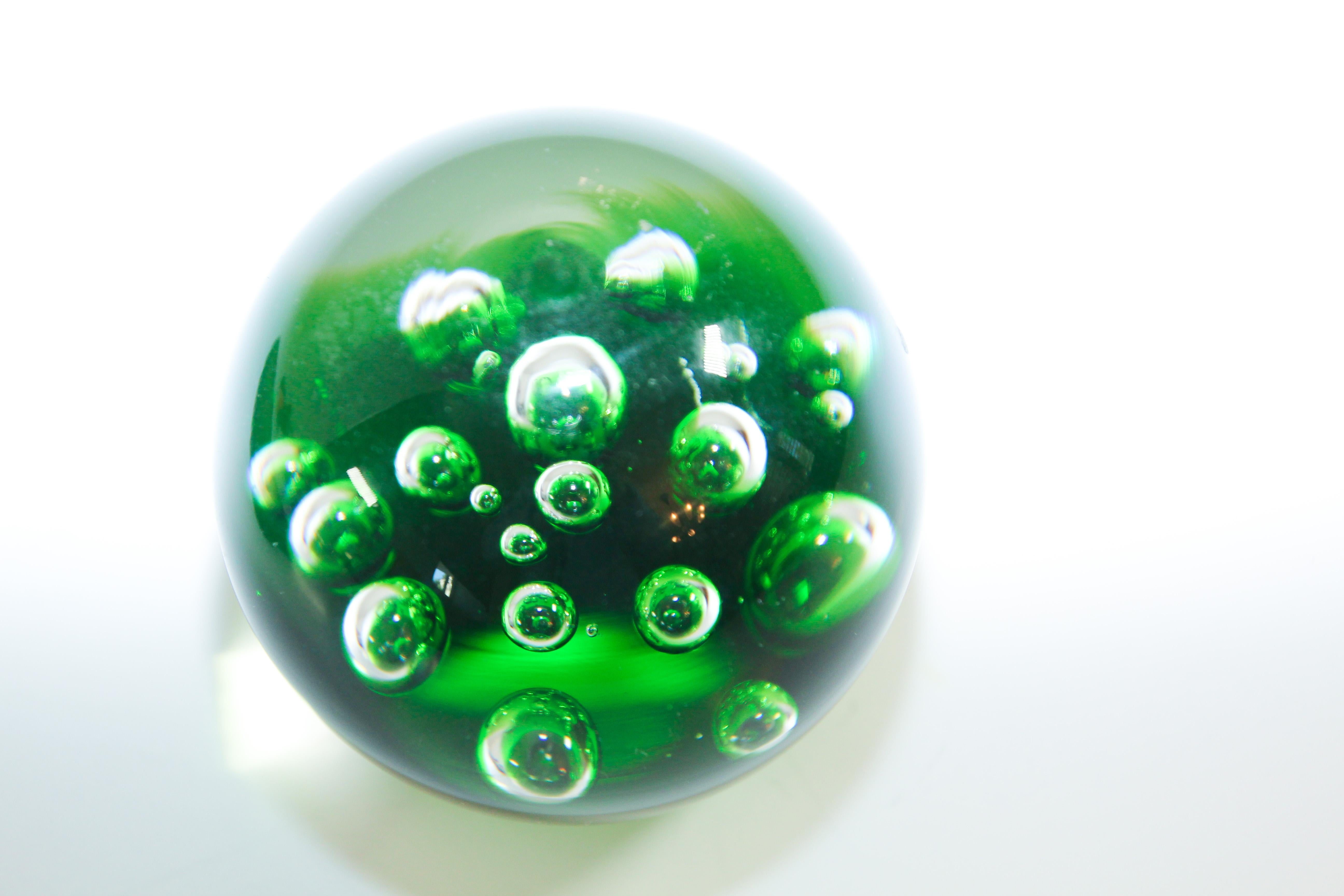 collectable green glass