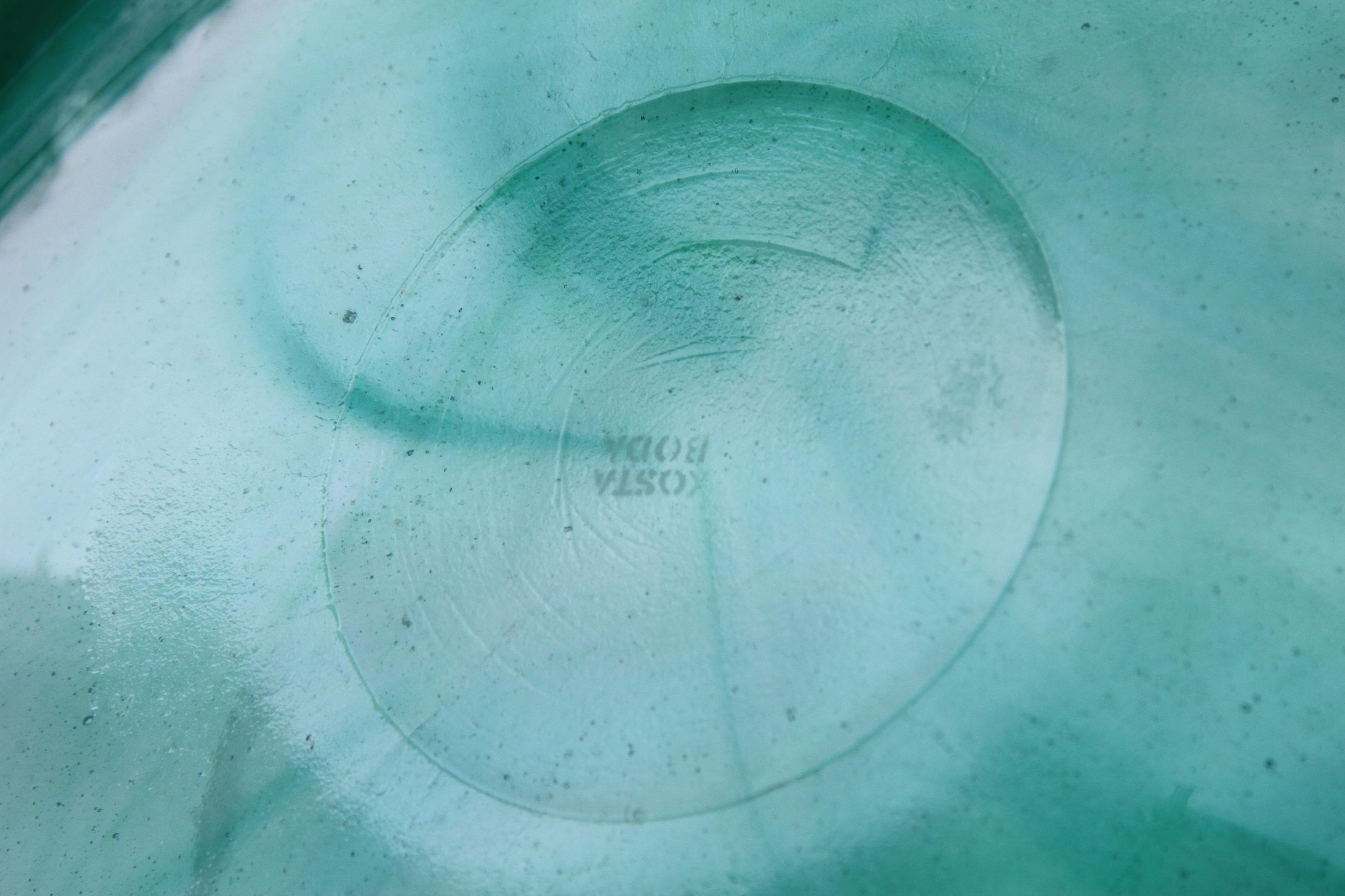 Swedish Kosta Boda Hand Blown Glass Bowl