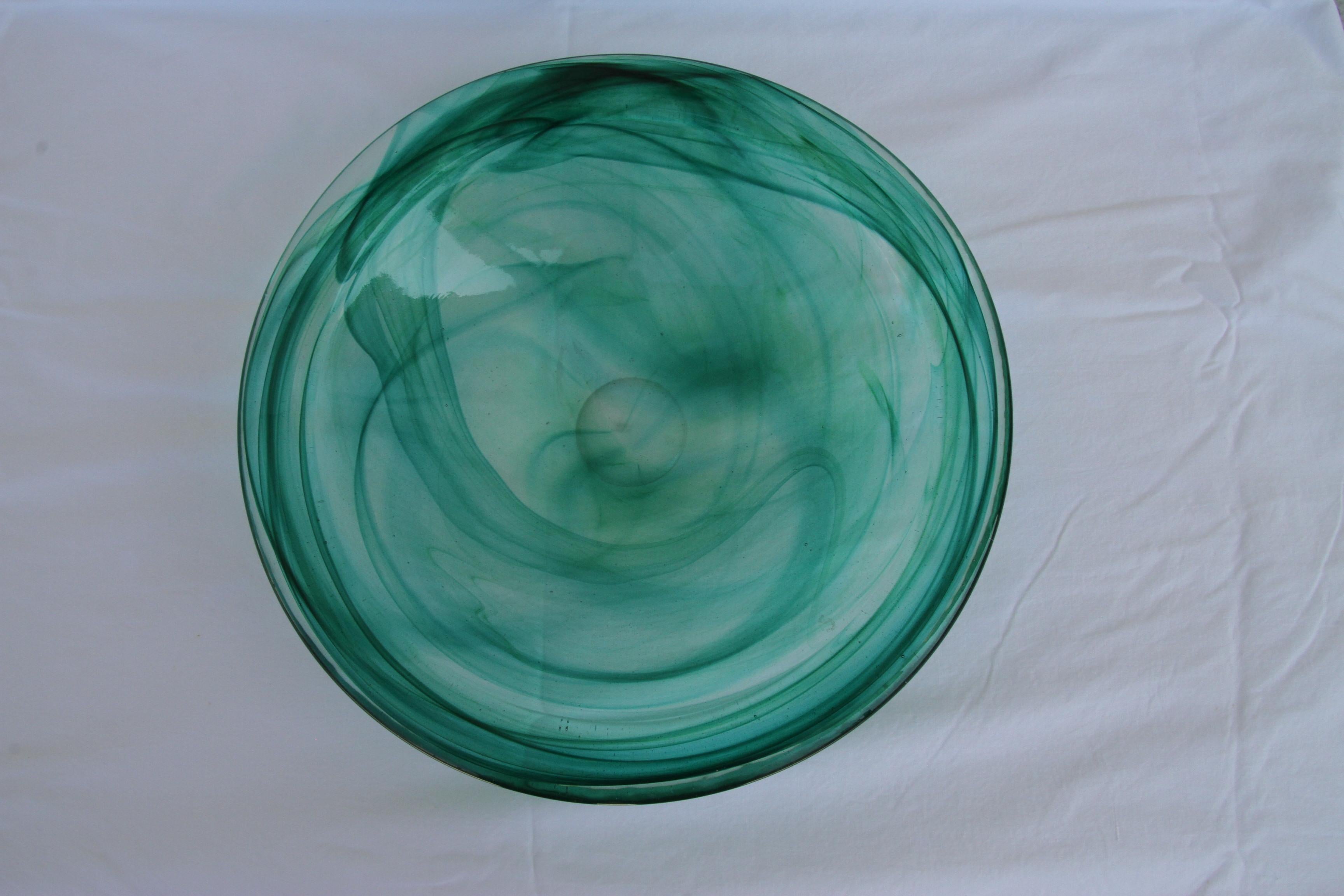 Hand-Crafted Kosta Boda Hand Blown Glass Bowl