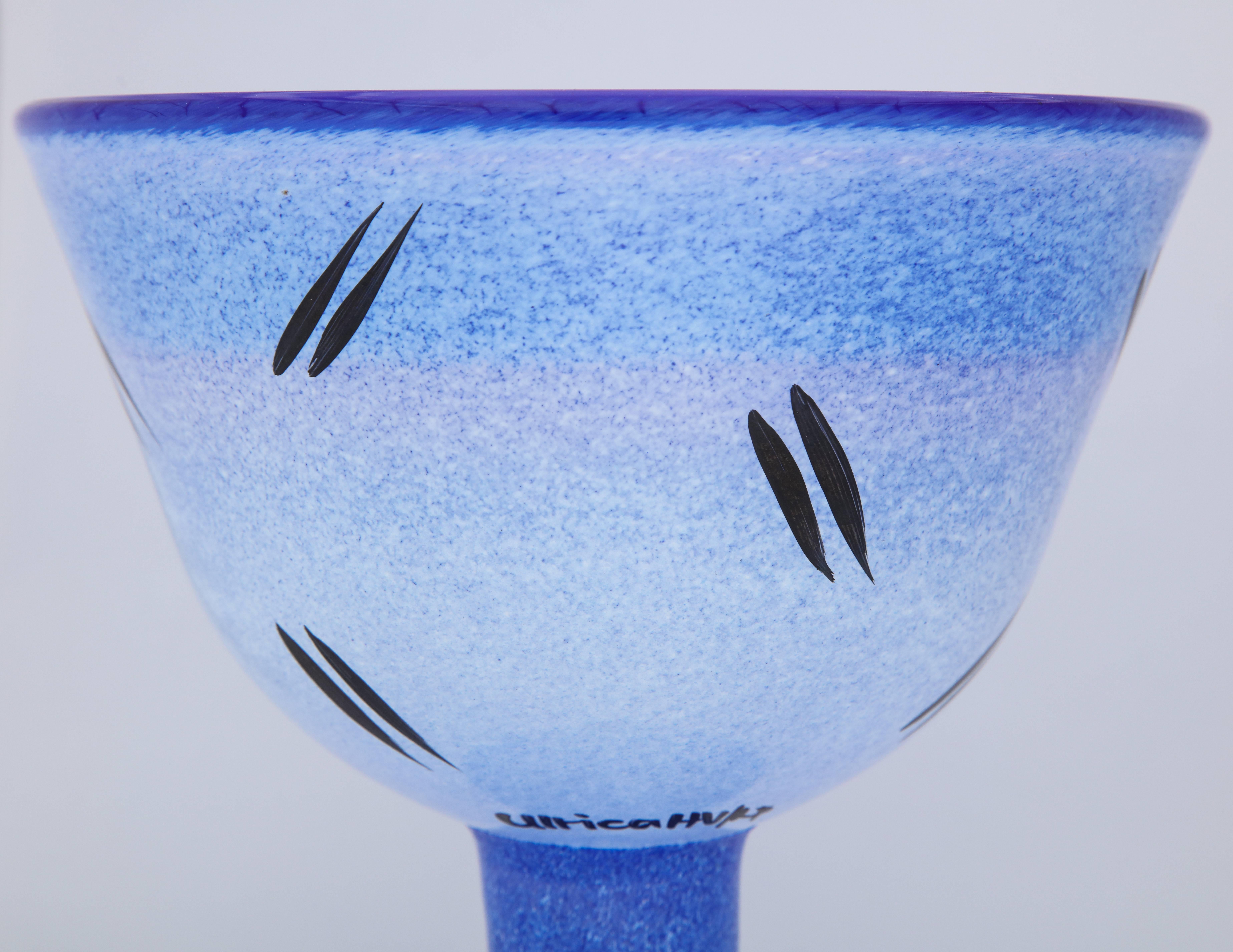 Modern Kosta Boda Hand-Painted Cup by Ulrica Hydman-Vallien