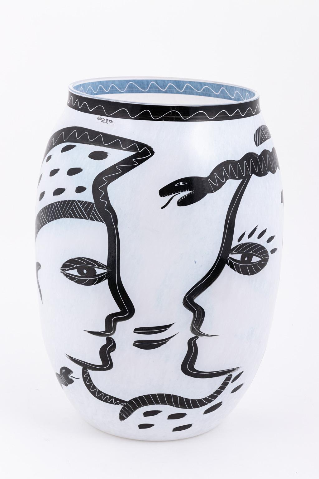 Kosta Boda Large Caramba Vase In Good Condition In Stamford, CT