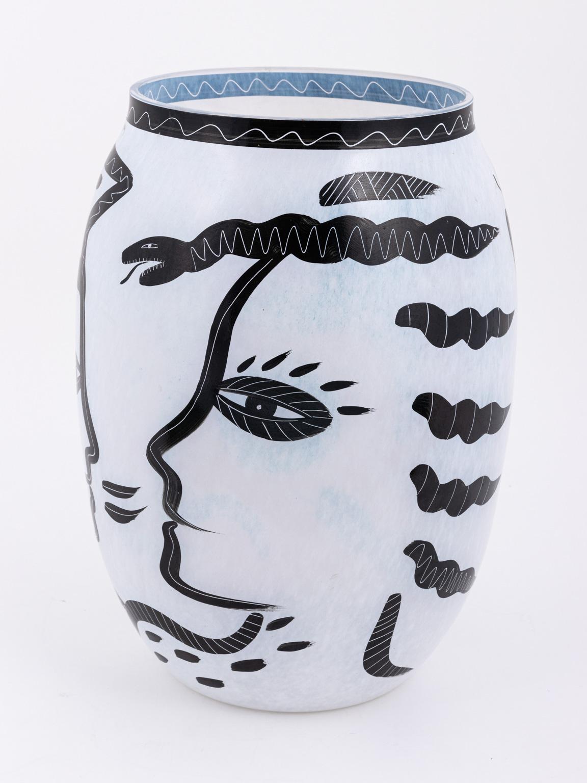 20th Century Kosta Boda Large Caramba Vase