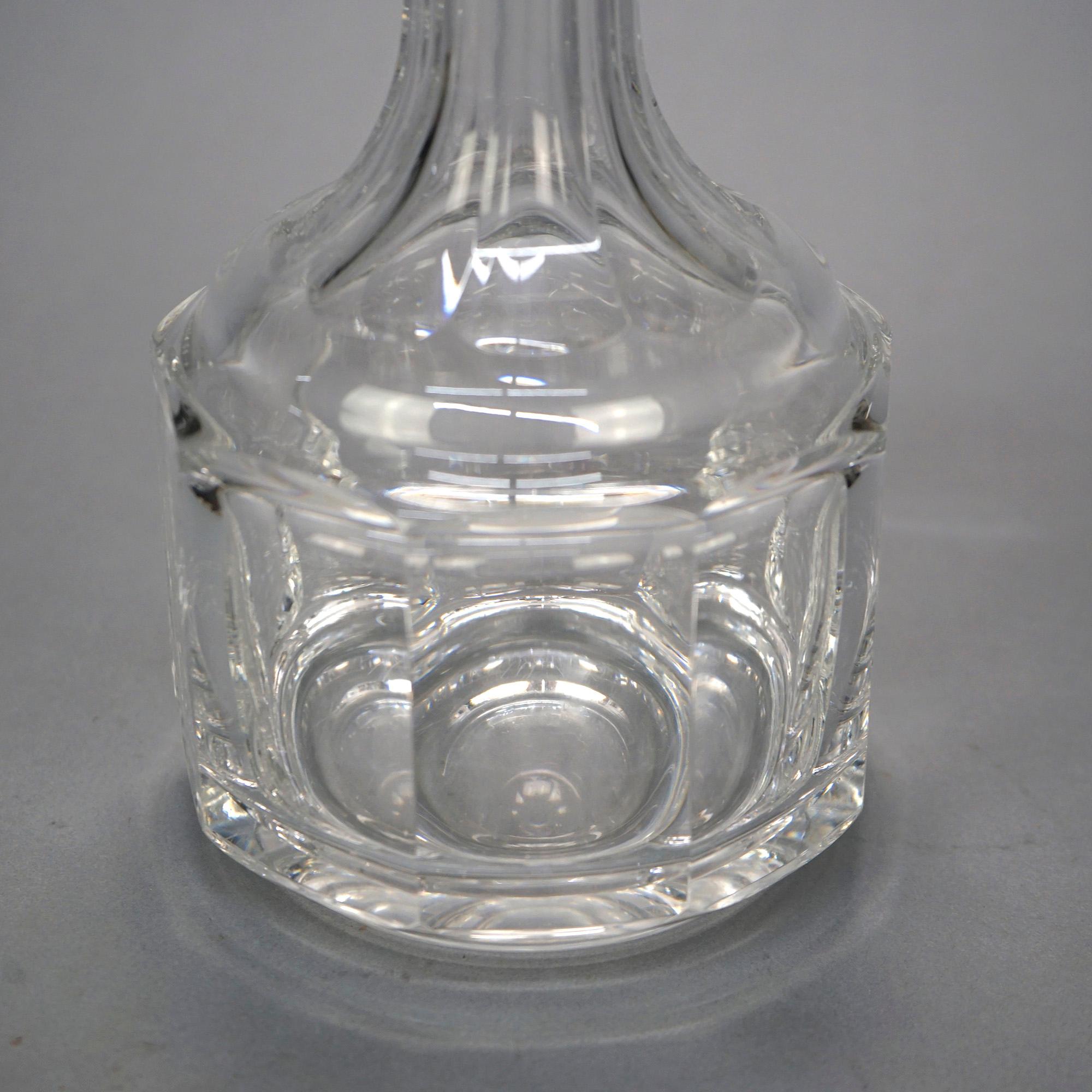 Kosta Boda Lead Crystal Spirits Decanter 20th C In Good Condition For Sale In Big Flats, NY