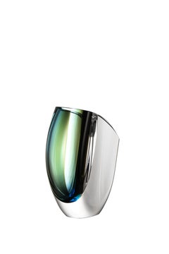 Kosta Boda - Vase Mirage vert forêt/bleu XL