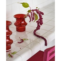 Kosta Boda Pagod Vase Red Small