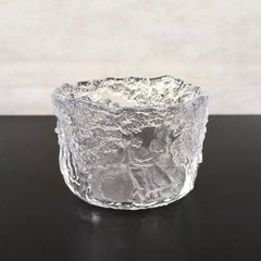 Kosta Boda 'Rhapsody' Crystal Bowl by Kjell Engman – Swedish Art Glass, 1980s