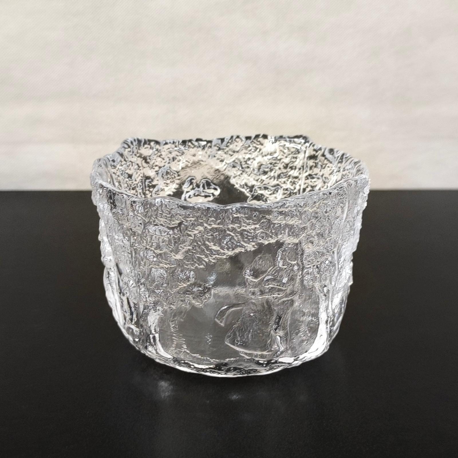 Cuenco de cristal Kosta Boda 'Rapsodia' de Kjell Engman - Swedish art glass, Años 80 Sueco en venta
