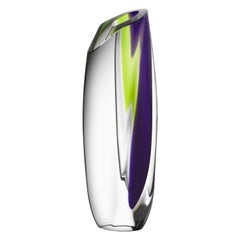 Kosta Boda Saraband Vase Purple/Green