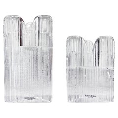 Kosta Boda "Skyline" Candleholders by Anna Ehrner, a Pair