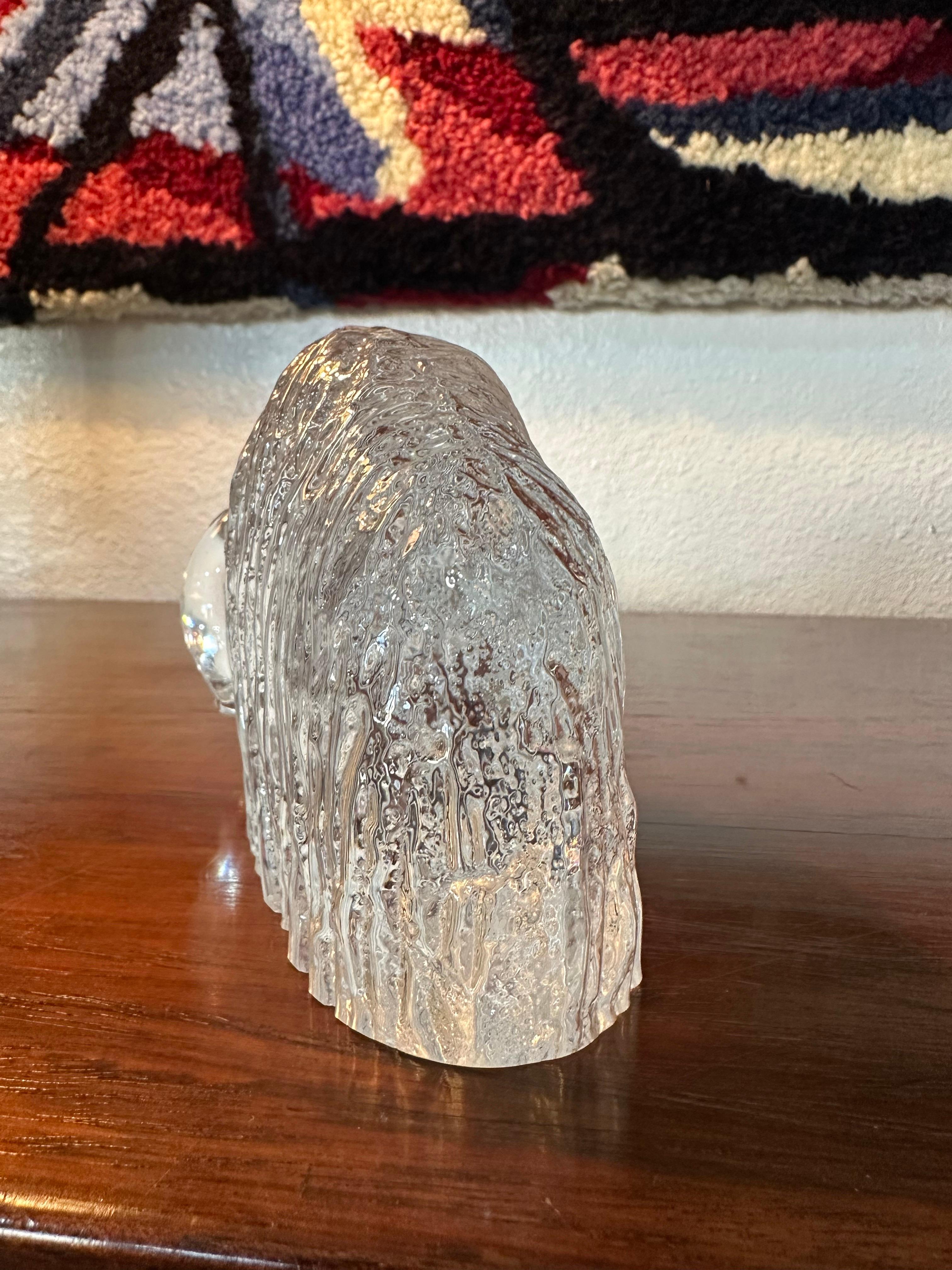 Kosta Boda Sweden Crystal Musk Ox Wooly Ox Göran Wärff Limited Edition WWF (Geformt) im Angebot