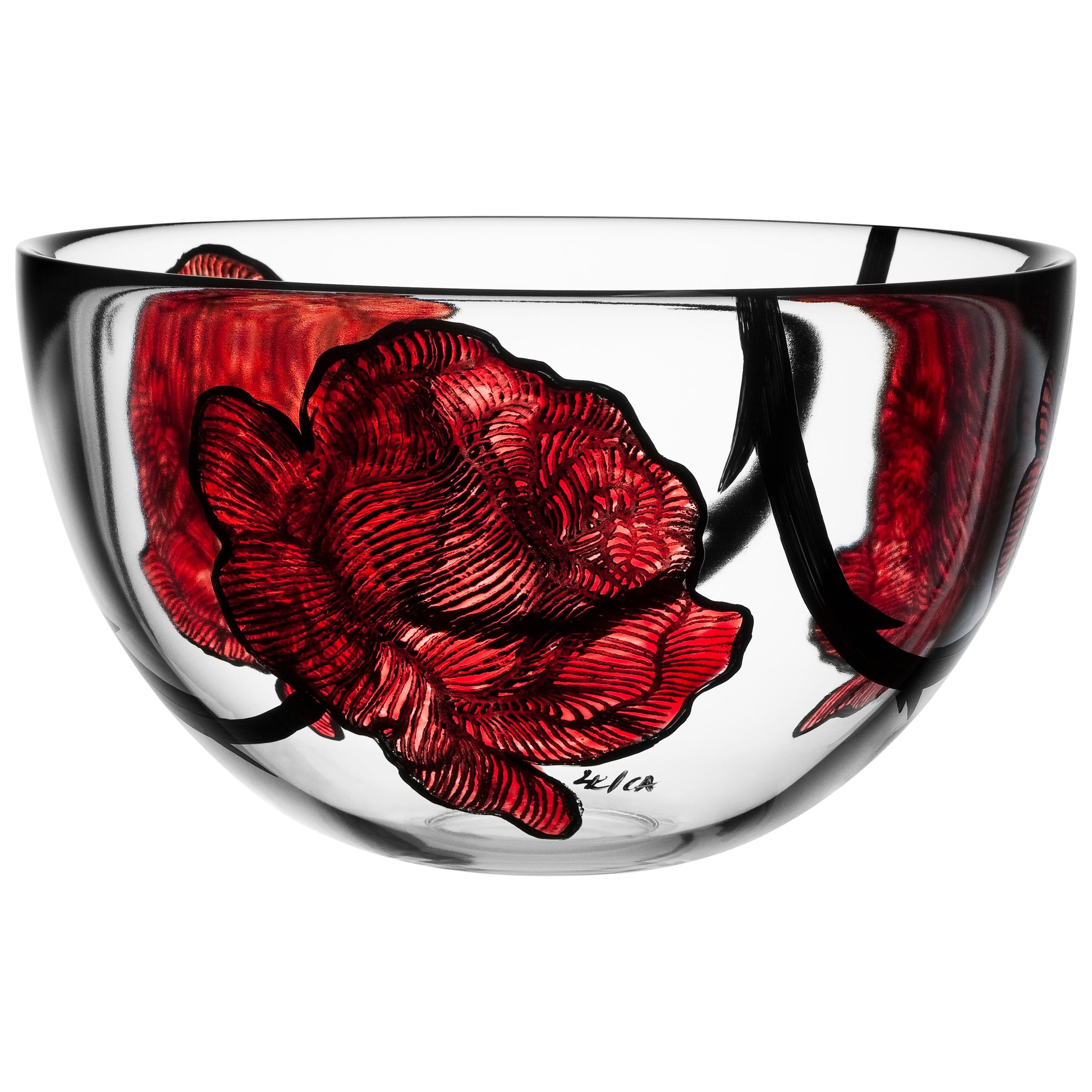 Kosta Boda Tattoo Bowl Large For Sale