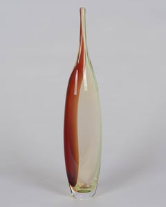 Kosta Boda Tobago Art Glass Bottle by Kjell Engman