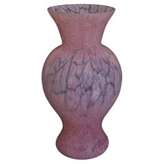 KOSTA BODA  Ulrica Hydman-Vallien - Crackle Glass Vase - Sweden - 20th Century