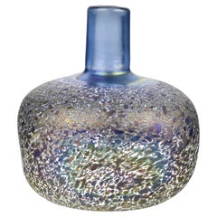 Kosta Boda Vase von Bertil Vallien, schillernde Oberfläche, nummeriert 77638, Vintage