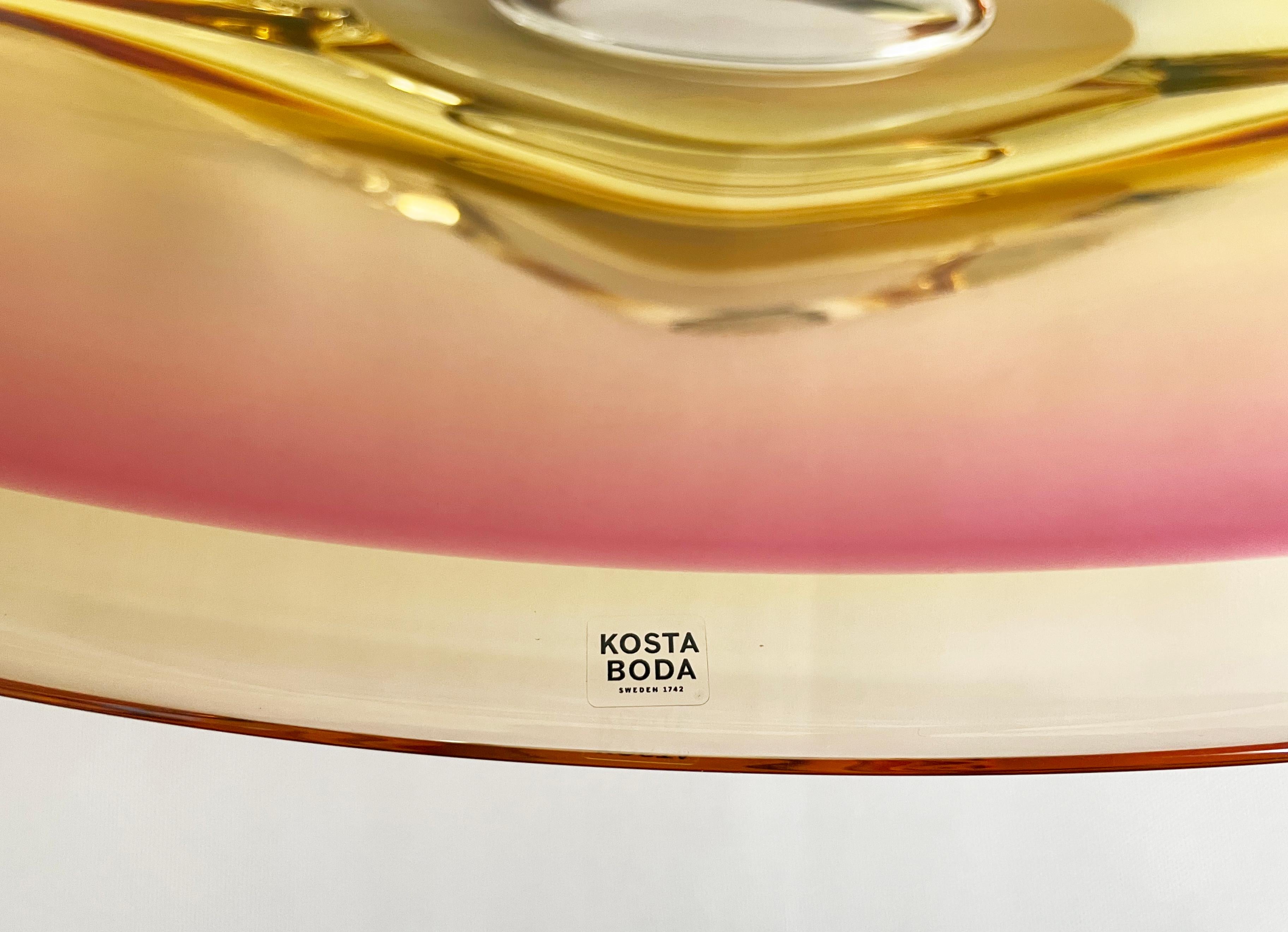 Hand-Crafted Kosta Boda Vision Series Large Bowl by Goran Warff, circa 2008 For Sale