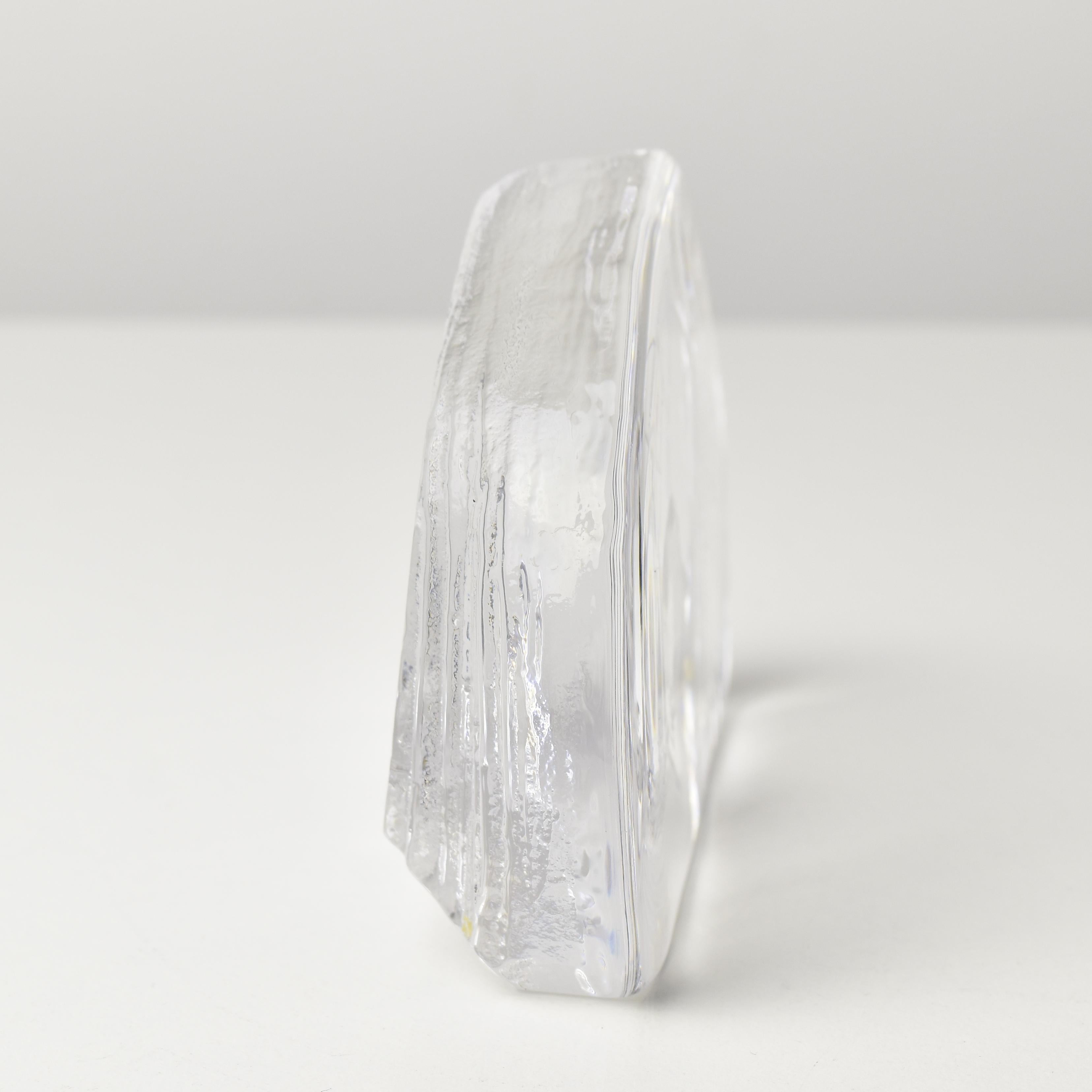 Kosta Collection Mats Jonasson Crystal Duck Sculpture Paperweight Art Glass For Sale 1