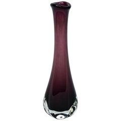 Kosta Crystal Vase from Sweden Midcentury