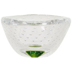 Vintage Kosta Glass Bowl by Vicke Lindstrand, 1950s