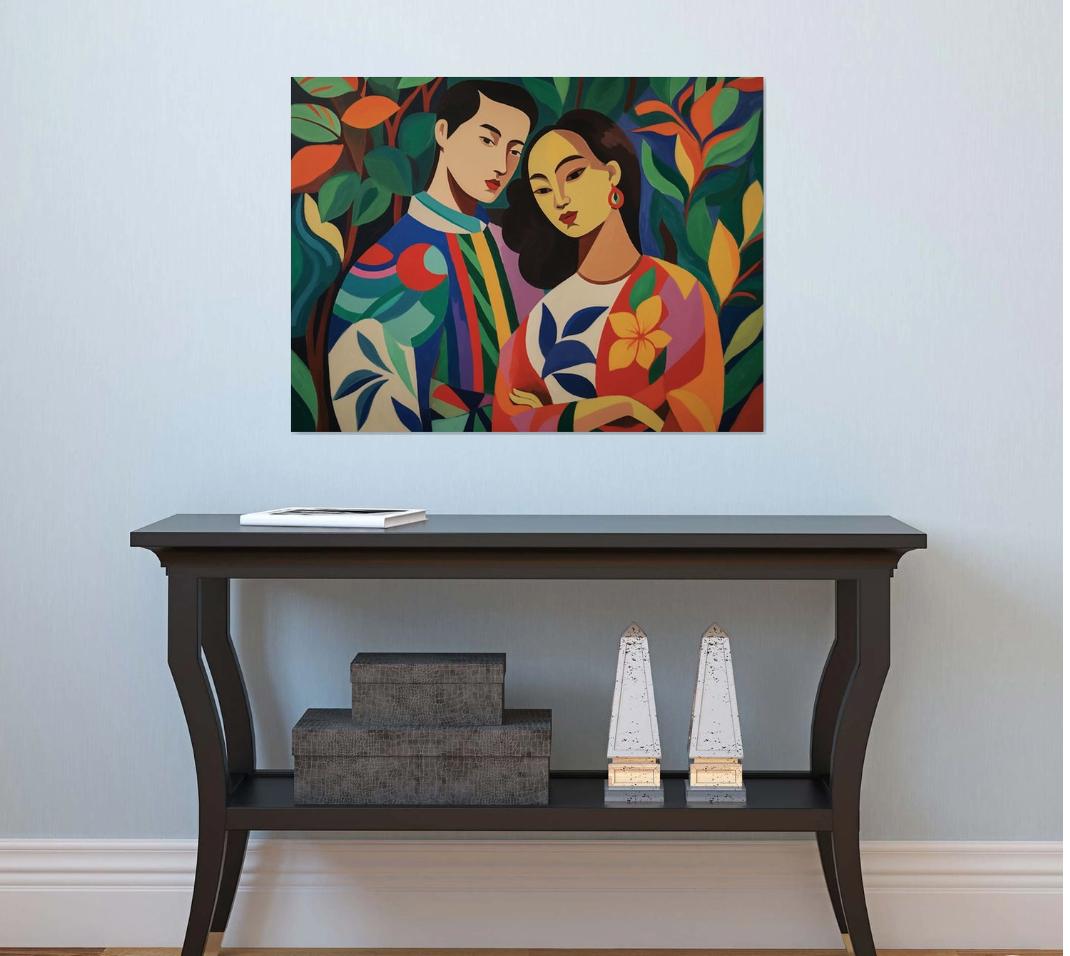 Ehepaar, Gemälde, Acryl auf Leinwand (Impressionismus), Painting, von Kosta Morr