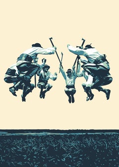 Danza folclórica_4, Pintura, Acrílico sobre lienzo