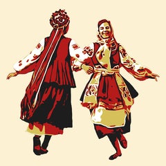 Folk Dance_5, Painting, Acrylic on Canvas