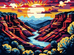 Grand Canyon, Painting, Acrylic on Canvas