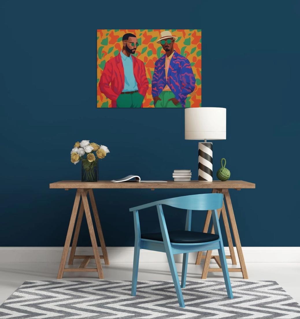 Green glasses, Painting, Acrylic on Canvas For Sale 2