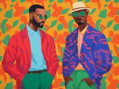 Green glasses, Painting, Acrylic on Canvas