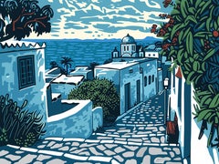 Sidi Bou Said, Pittura, Acrilico su tela