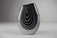Kosta "Zebra" Glass Vase by Vicke Lindstrand, 1950s.