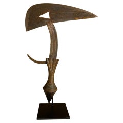 Kota Bird Head Ceremonial Throwing Knife 