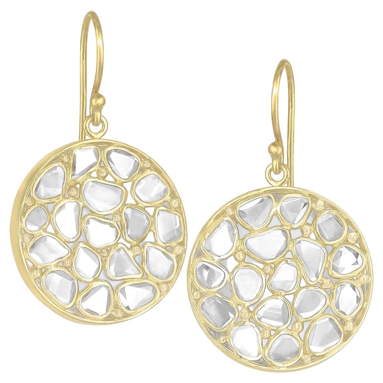 Kothari Design Freeform Mexican Opal Gold InLine One of a Kind