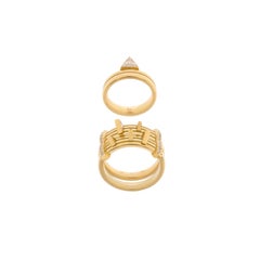 Koto Ring Set in 18 Karat Gold with Diamonds