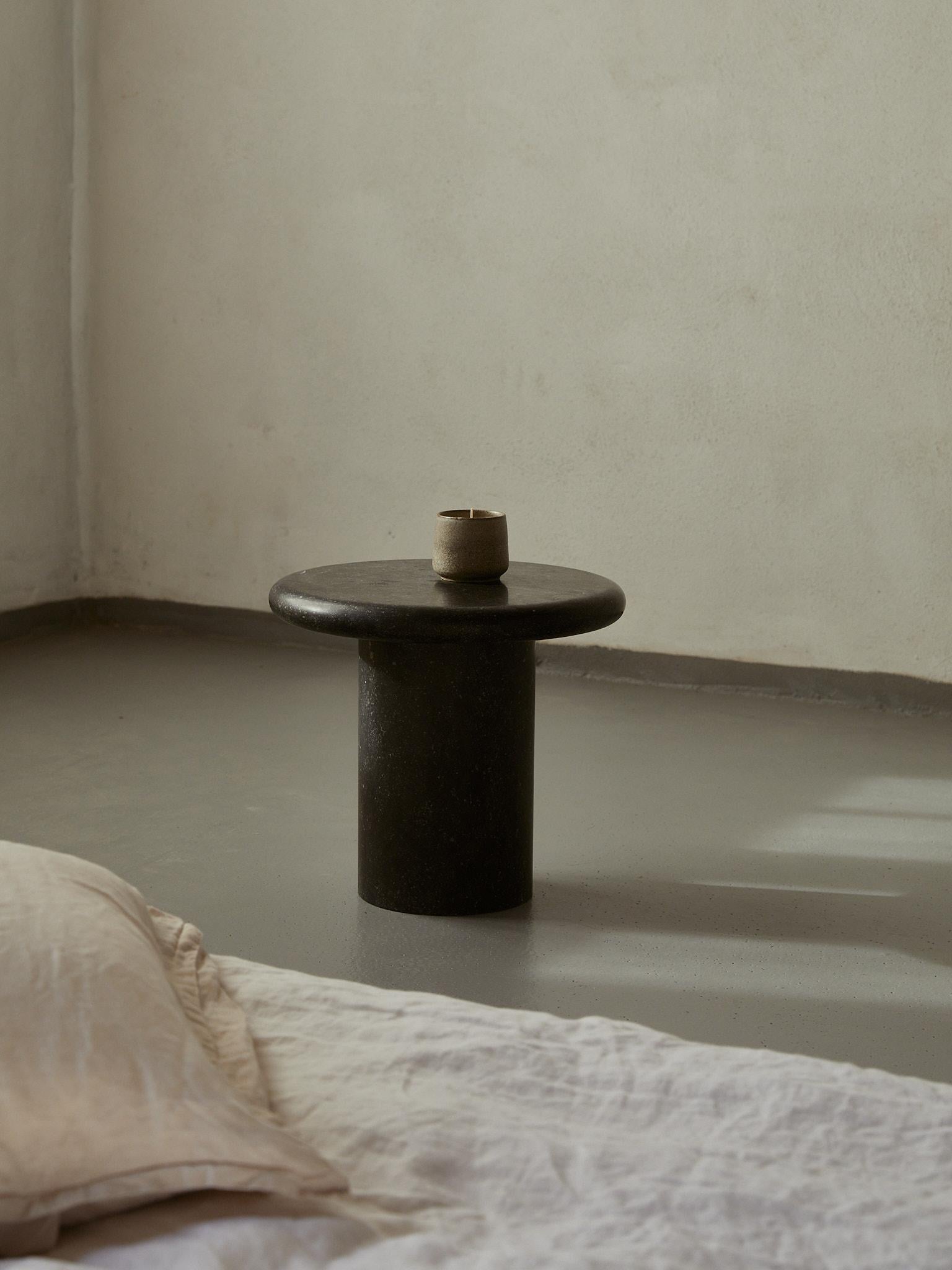 Modern Kotori Granite Bedside Table by La Lune For Sale