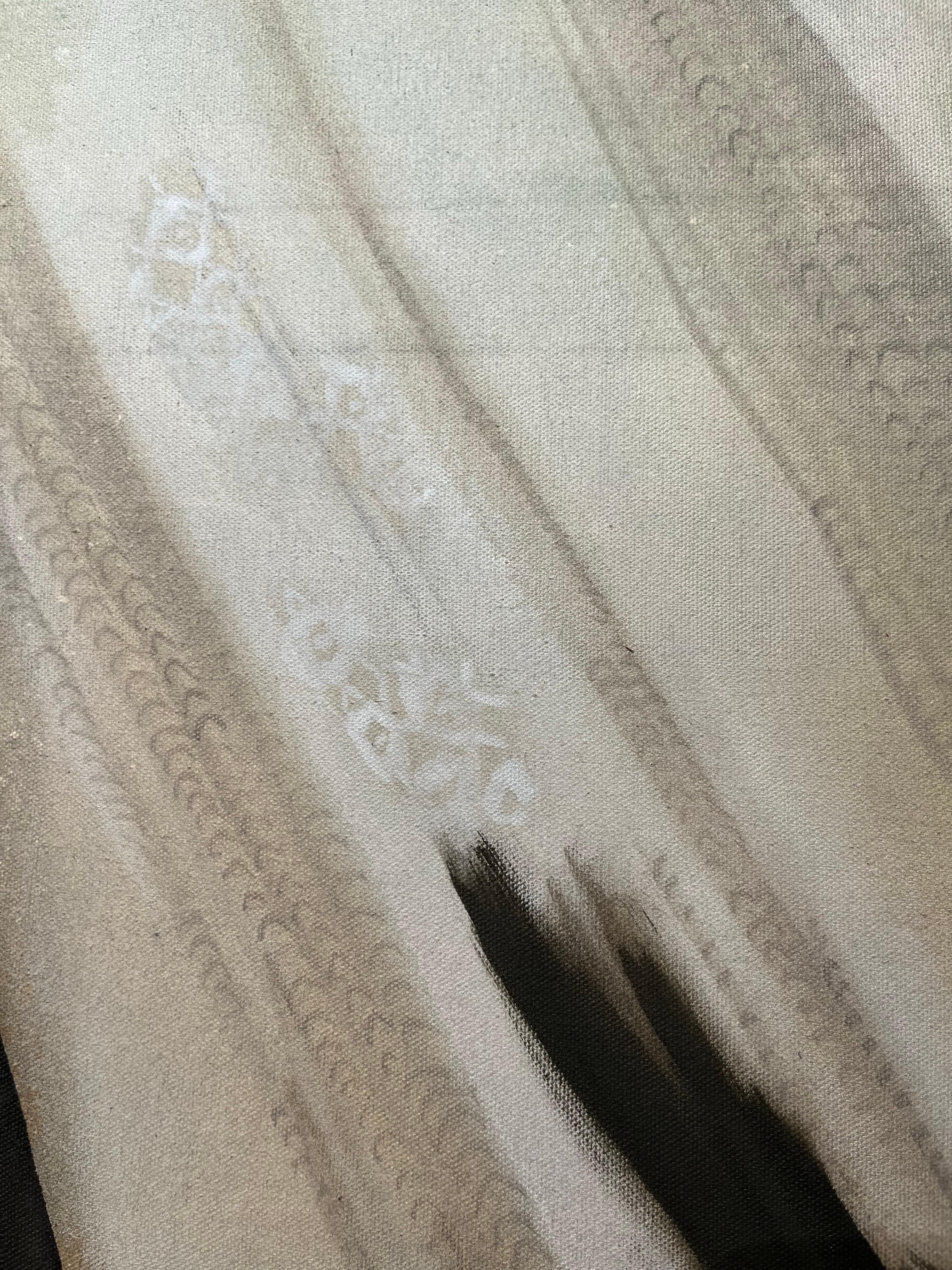 Zeitgenössische Öl-auf-Leinwand-Malerei zwischen Abstraktion und Figuration im Angebot 1