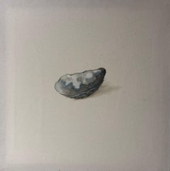 Quadro figurativo iperrealista a olio su tela, Ostracum, dal dittico