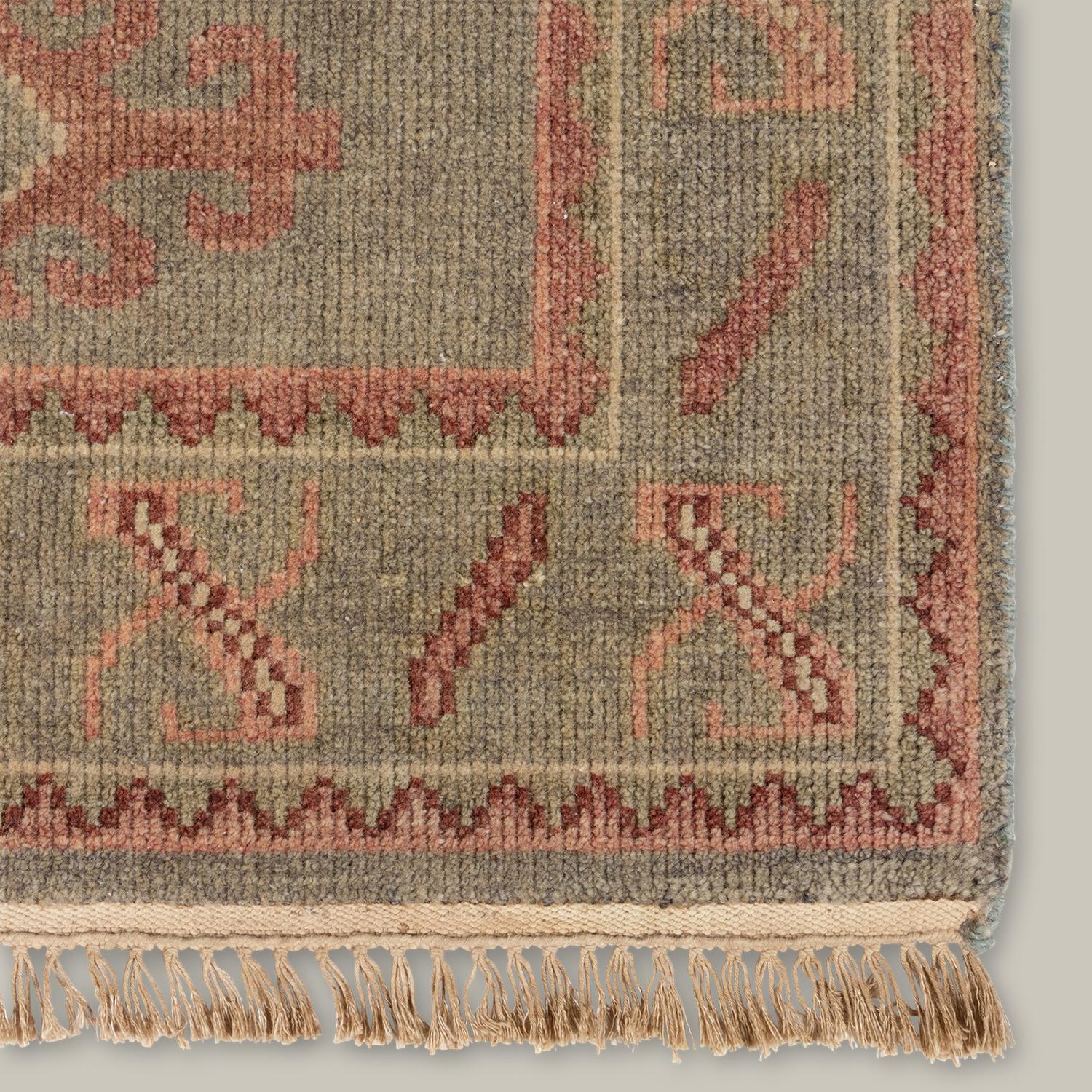 Hand-Woven “Kouang Batucar” Bespoke, Handknotted Rug by Christiane Lemieux