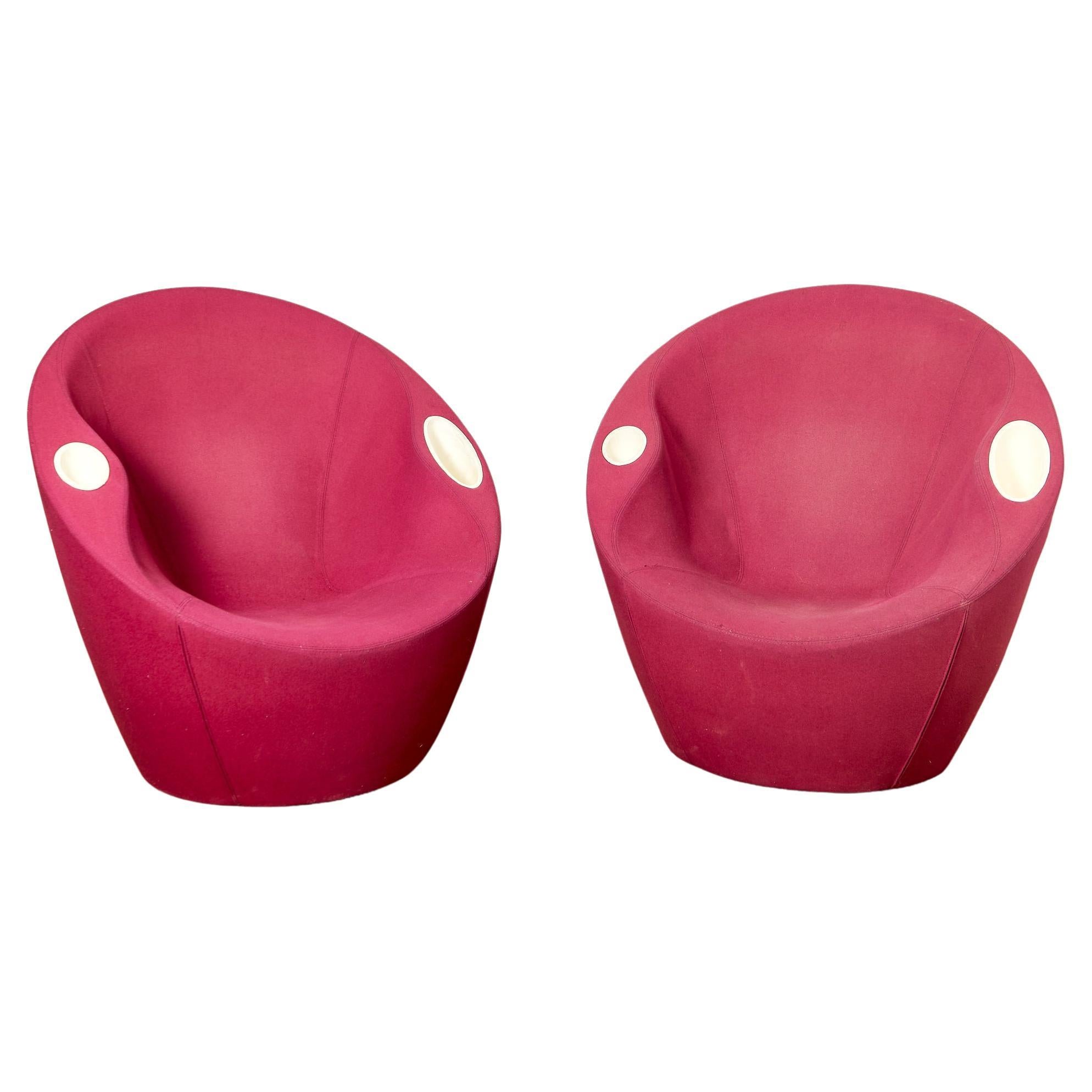 KOUCH AND OUCH, Karim Rashid, CASAMANIA, Pair of armchairs.