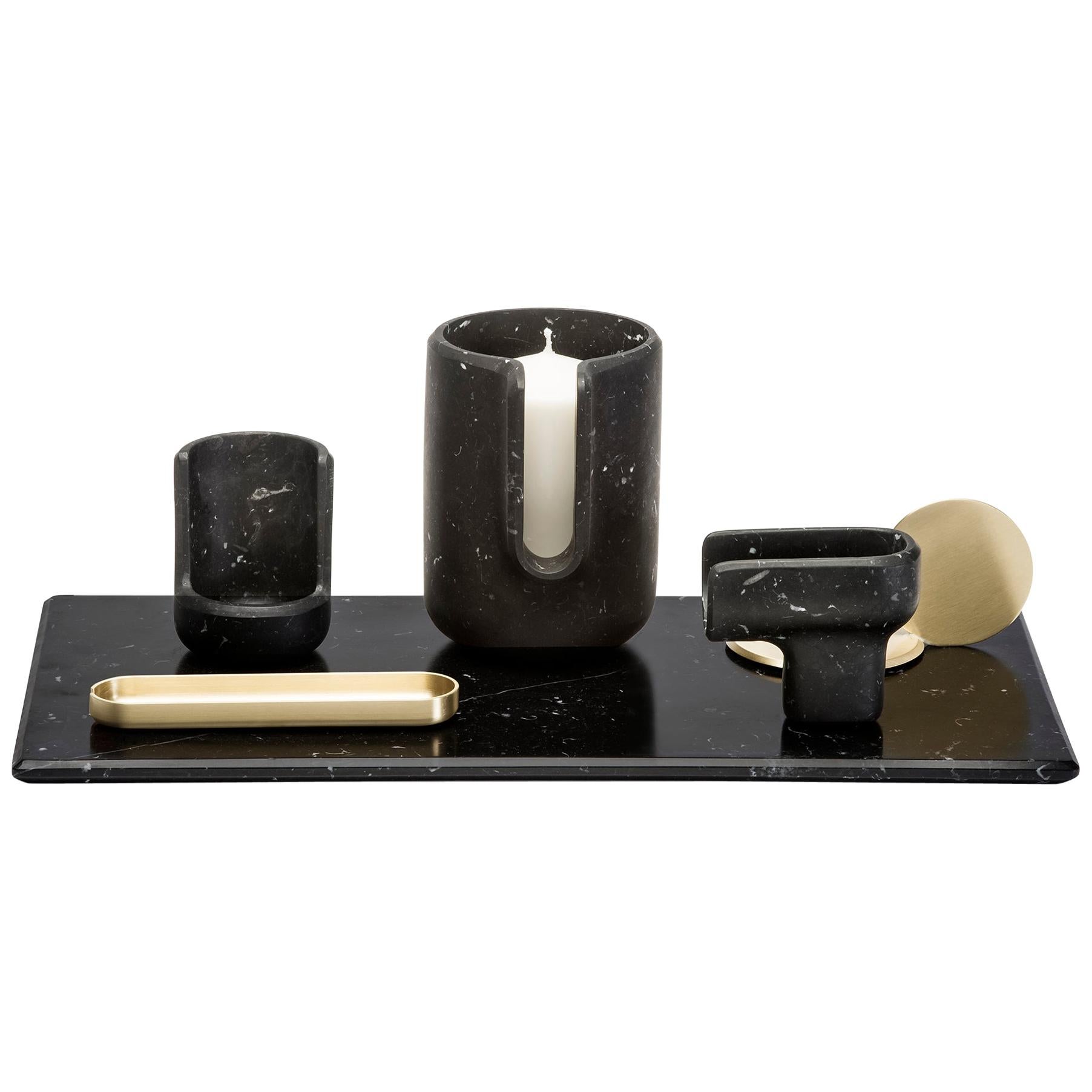 Kouki Set Black by Nendo for Editions Milano For Sale