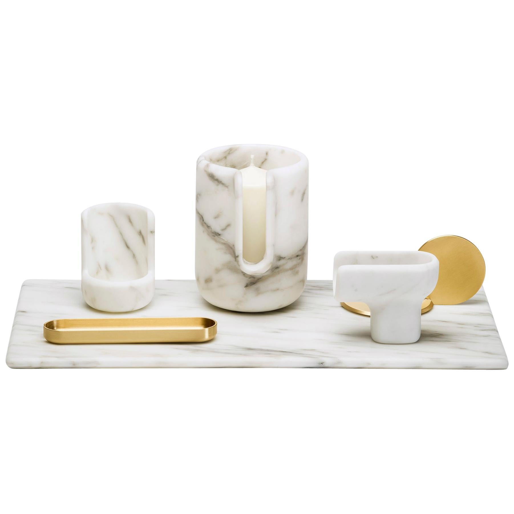 Kouki Set White by Nendo for Editions Milano For Sale