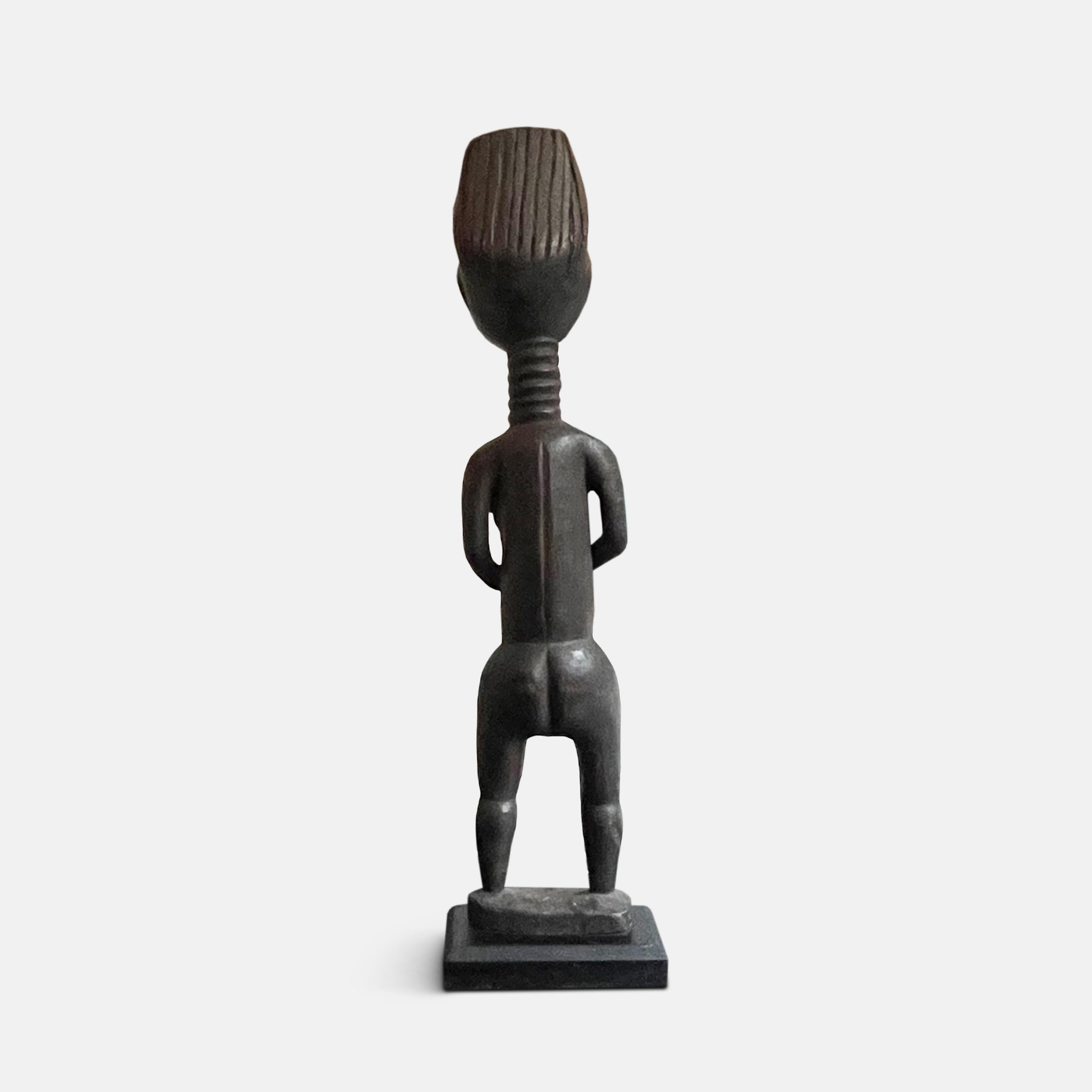 Tribal Koulango Female Ancestral Statue, Ivory Coast, Early 20th Century For Sale