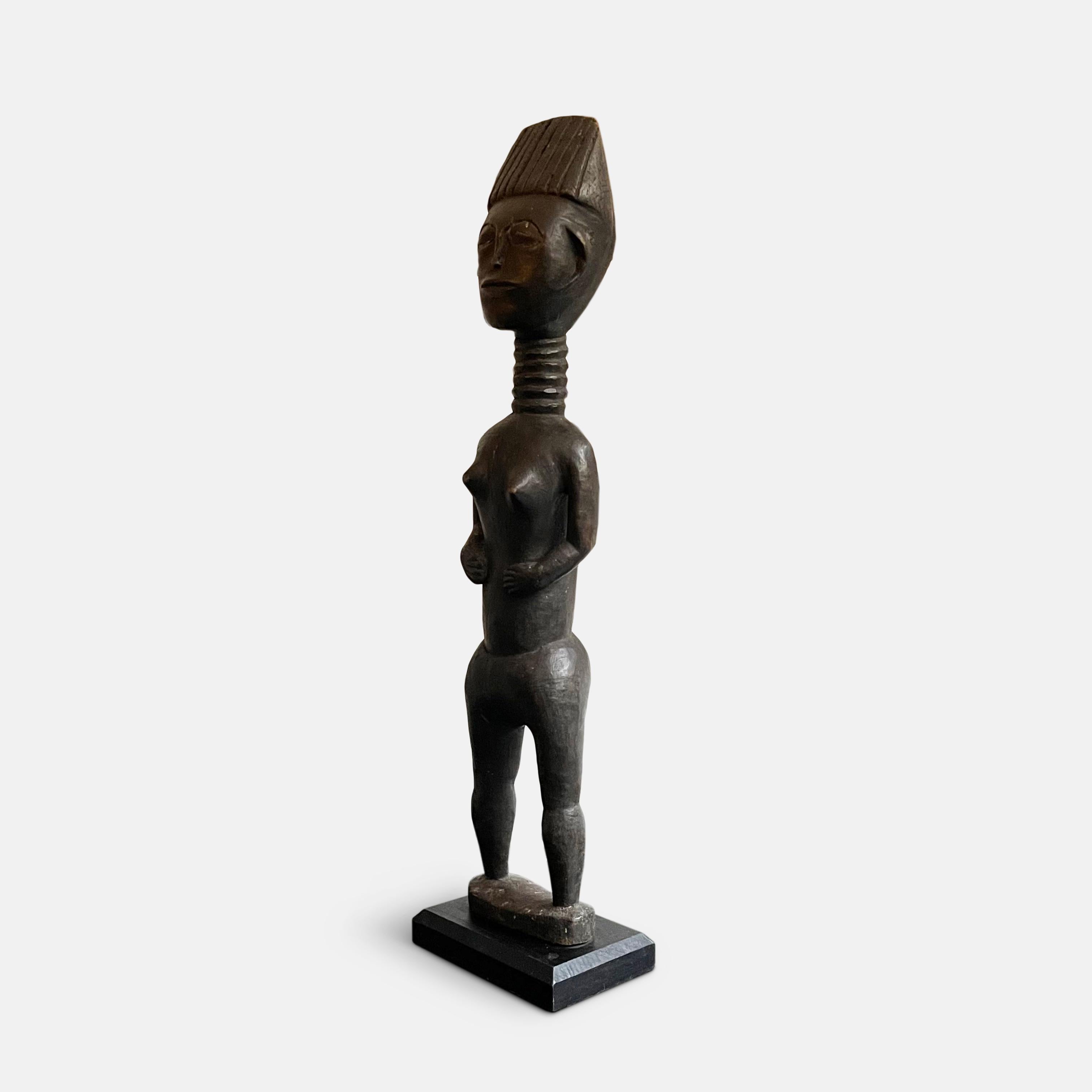 Ivorian Koulango Female Ancestral Statue, Ivory Coast, Early 20th Century For Sale